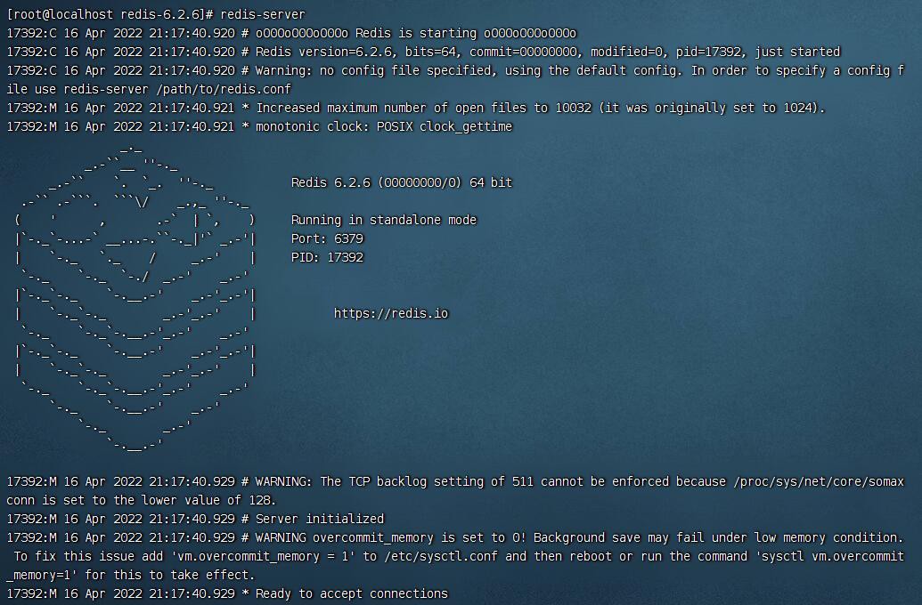 CentOS7.9官方原版环境下安装Redis6.2.65556